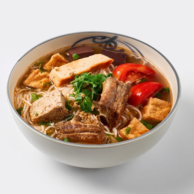 Bún Riêu – Vietnamese Crab Noodle Soup.