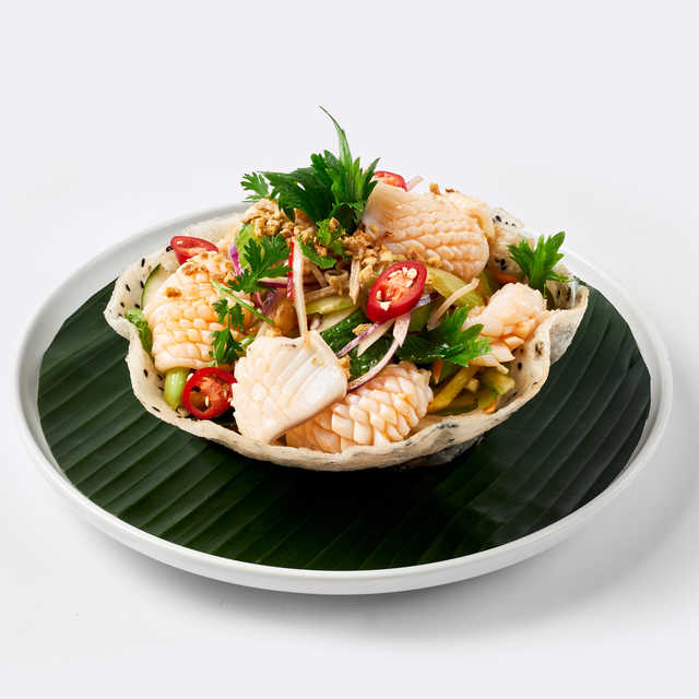 Gỏi Hải Sản Đặc Biệt - Special Seafood Salad.