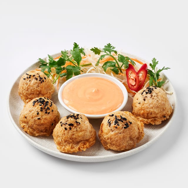 Cơm Cháy Tôm - Crispy Rice with Shrimp.
