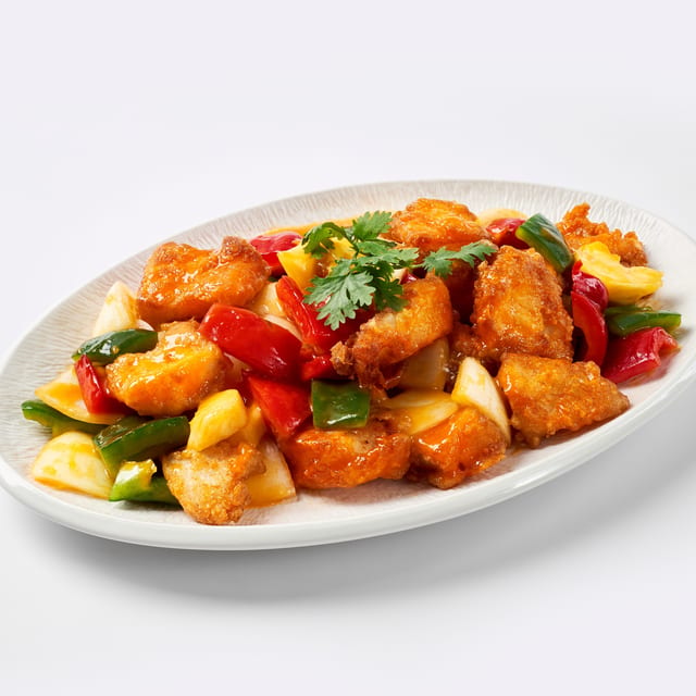 Cá Xào Chua Ngọt - Sweet & Sour Stir-Fried Fish.