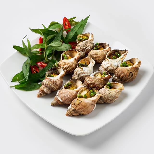 Ốc Nướng Tiêu - Grilled Sea Escargot with Pepper.