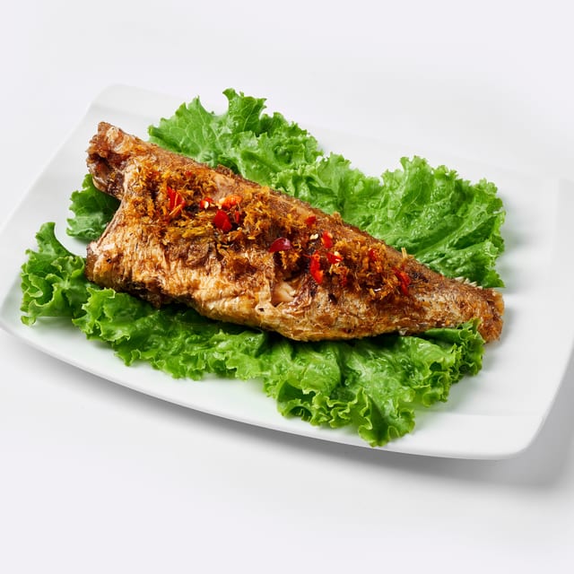 Cá Đù Chiên Sả Ớt – Chili Lemongrass Fried Fish.