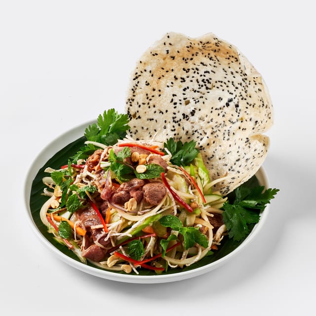Gỏi Bò Khoai Môn - Beef Salad with Taro.