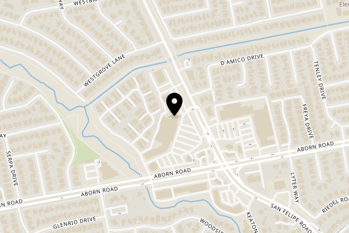 Map showing the location of Nep Viet Restaurant on 3245 S White Rd in San Jose